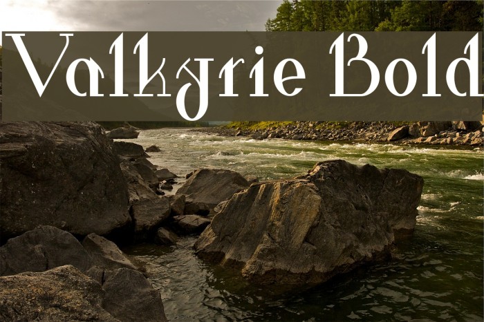 Valkyrie Bold Font examples