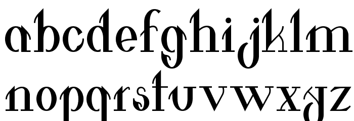 Valkyrie Bold Font LOWERCASE