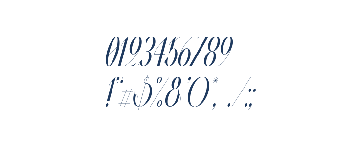 Valkyrie Condensed Italic Other Characters