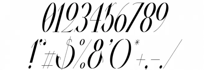 Valkyrie Condensed Italic Font OTHER CHARS