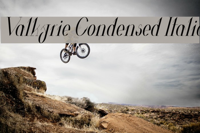 Valkyrie Condensed Italic Example 1