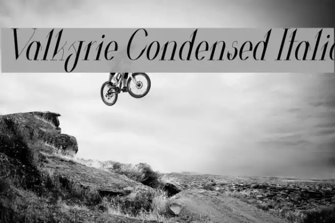 Valkyrie Condensed Italic Font examples