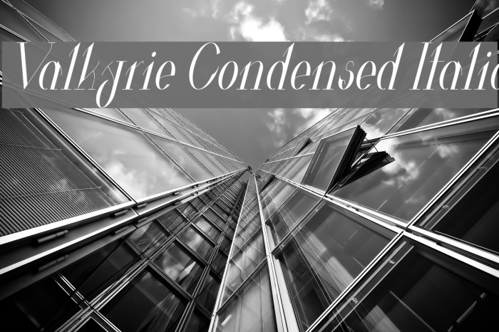 Valkyrie Condensed Italic Example 2