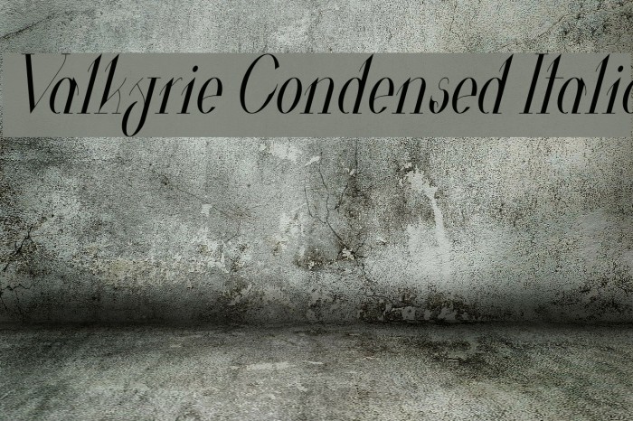 Valkyrie Condensed Italic Example 3