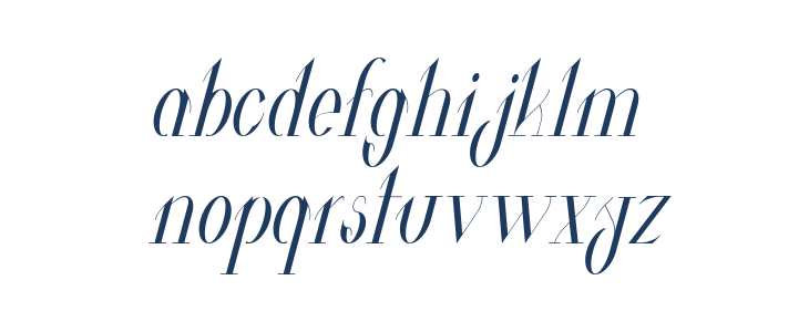 Valkyrie Condensed Italic Lowercase