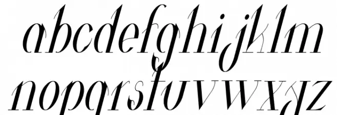 Valkyrie Condensed Italic फ़ॉन्ट लोअरकेस
