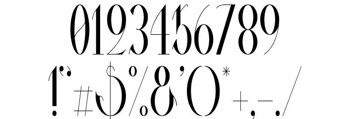 Valkyrie Condensed Font OTHER CHARS