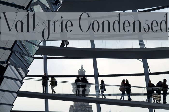 Valkyrie Condensed Font examples