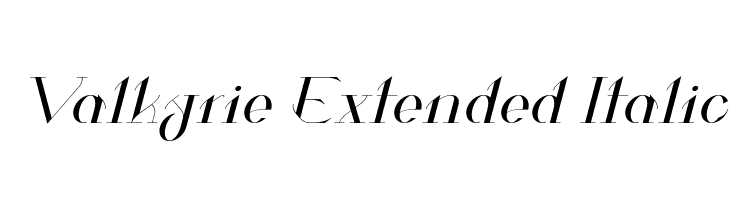 Valkyrie Extended Italic  لخطوط تنزيل