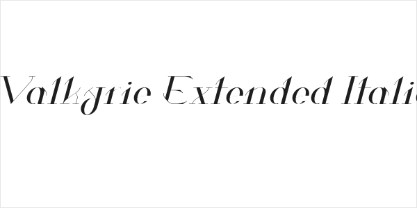 Valkyrie Extended Italic Logo