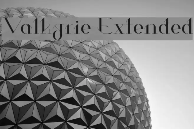 Valkyrie Extended Font examples