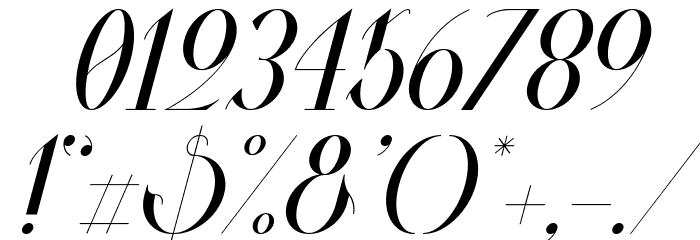 Valkyrie Italic Font OTHER CHARS