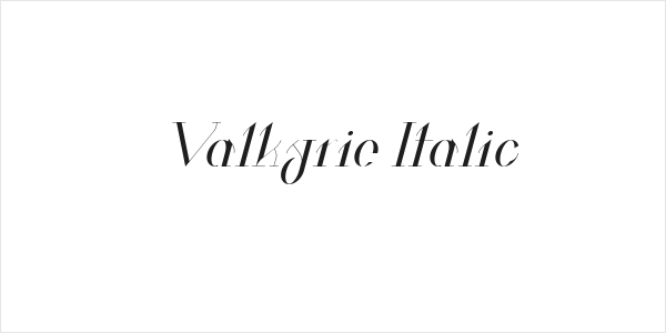 Valkyrie Italic Logo