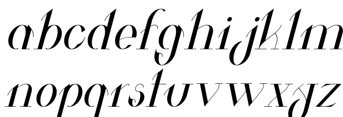 Valkyrie Italic Font LOWERCASE