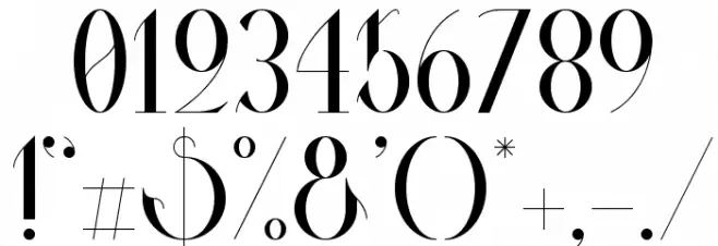 Valkyrie Regular Font OTHER CHARS