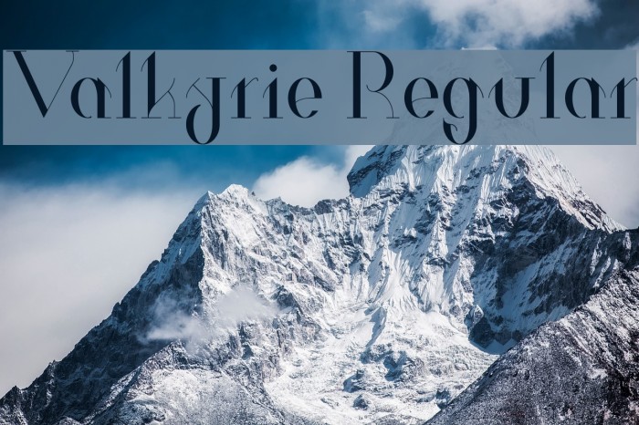 Valkyrie Regular Font examples