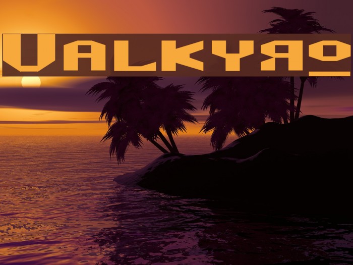 Valkyro Font examples