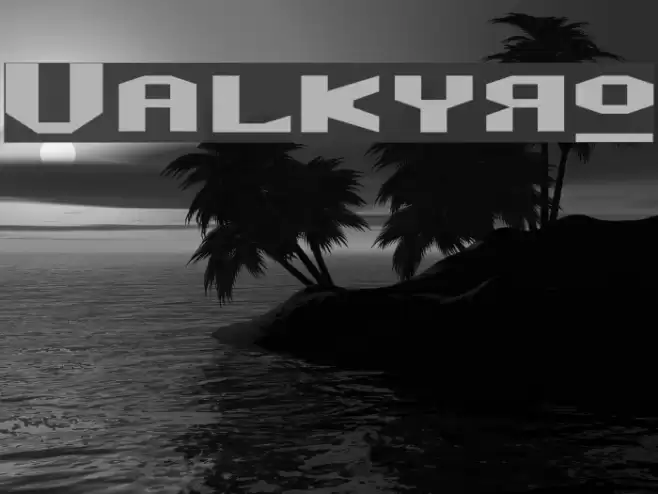Valkyro Font examples