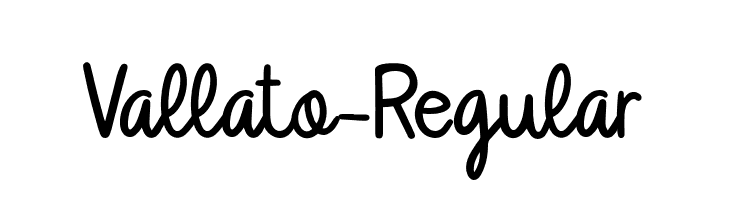 Vallato-Regular  font caratteri gratis