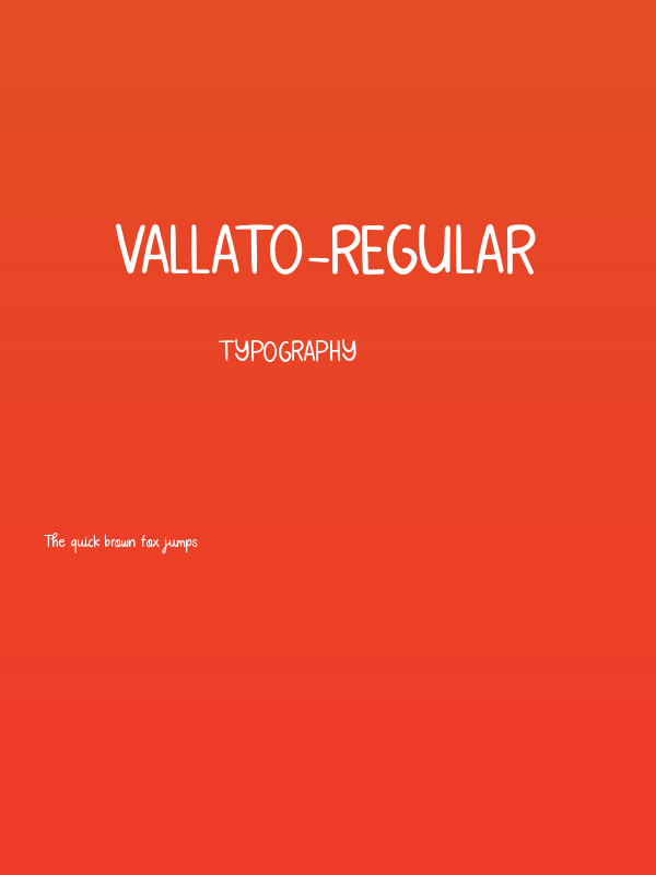 Vallato-Regular Poster