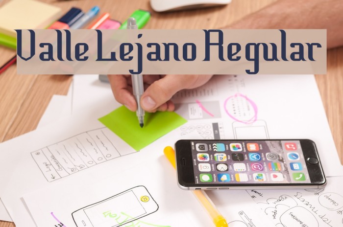 Valle Lejano Regular Font examples