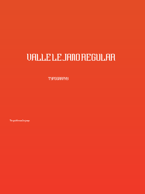 Valle Lejano Regular Poster
