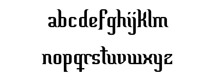Valle Lejano Regular Font LOWERCASE
