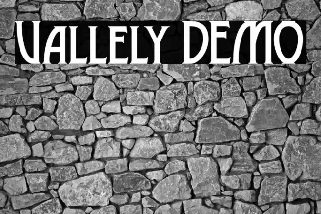 Vallely DEMO Font examples