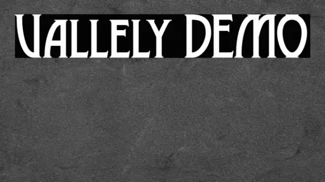 Vallely DEMO Font examples