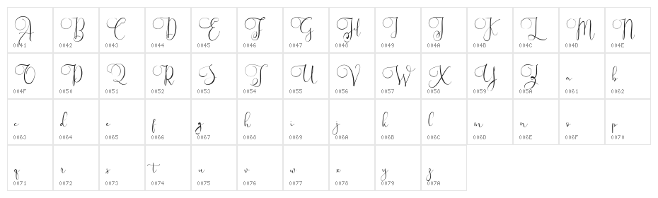 Vallerya FREE Character Map