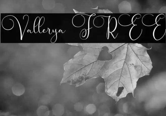 Vallerya FREE Font examples