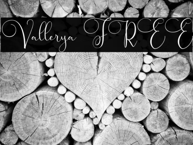Vallerya FREE Font examples