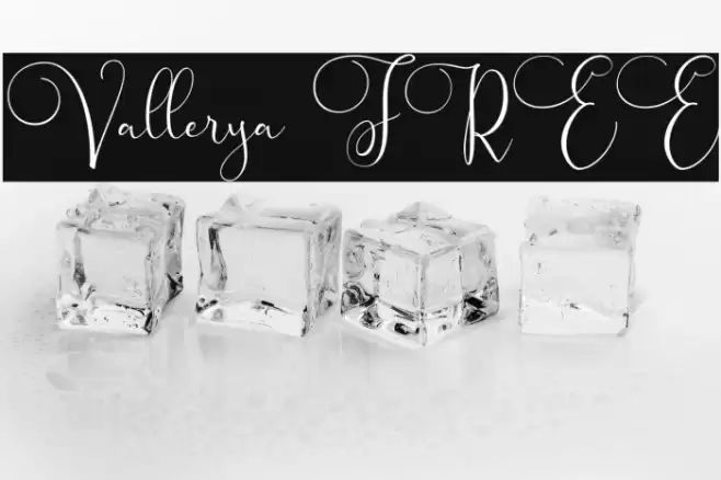 Vallerya FREE Font examples