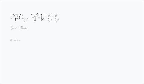 Vallerya FREE Business Card