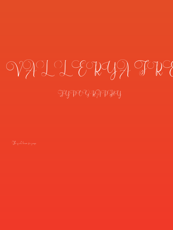 Vallerya FREE Poster