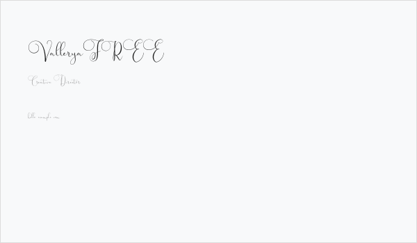 ValleryaFREE Business Card