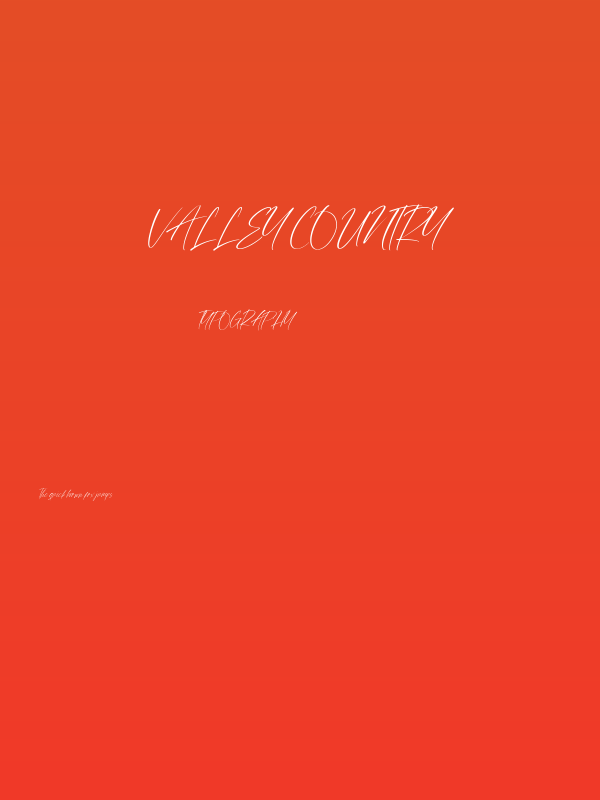 Valley Country Poster