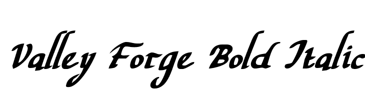 Valley Forge Bold Italic  フリーフォントのダウンロード