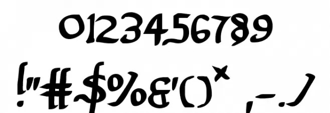 Valley Forge Bold Font OTHER CHARS