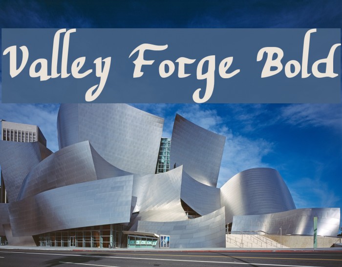 Valley Forge Bold Font examples