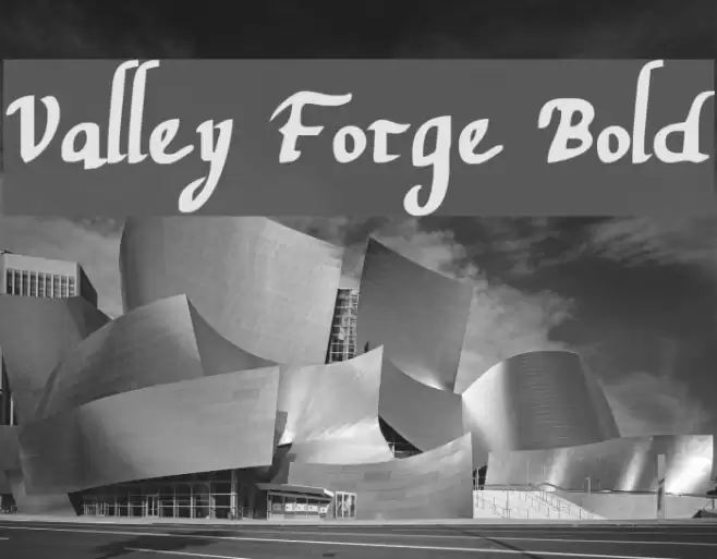 Valley Forge Bold Font examples