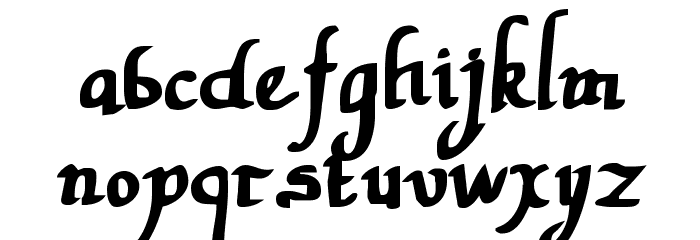 Valley Forge Bold Font LOWERCASE