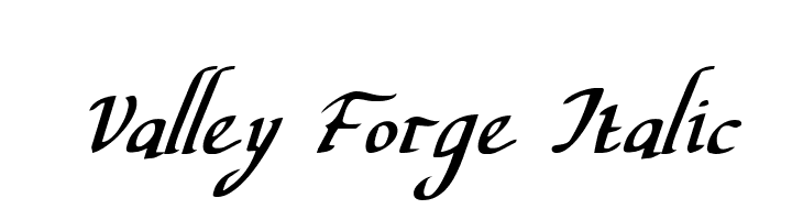 Valley Forge Italic  フリーフォントのダウンロード