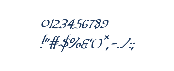Valley Forge Italic Other Characters