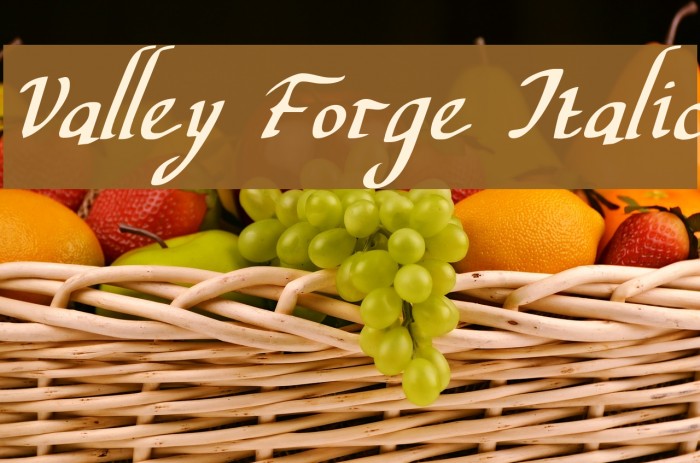 Valley Forge Italic Example 1