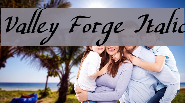 Valley Forge Italic Example 3