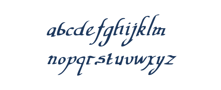 Valley Forge Italic Lowercase