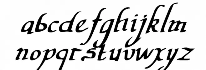 Valley Forge Italic फ़ॉन्ट लोअरकेस