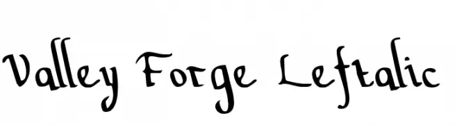 Valley Forge Leftalic  नि: शुल्क फ़ॉन्ट्स डाउनलोड
