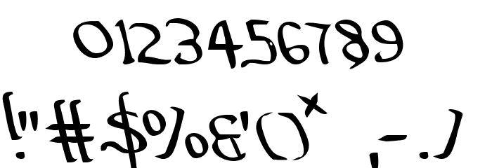 Valley Forge Leftalic Font OTHER CHARS